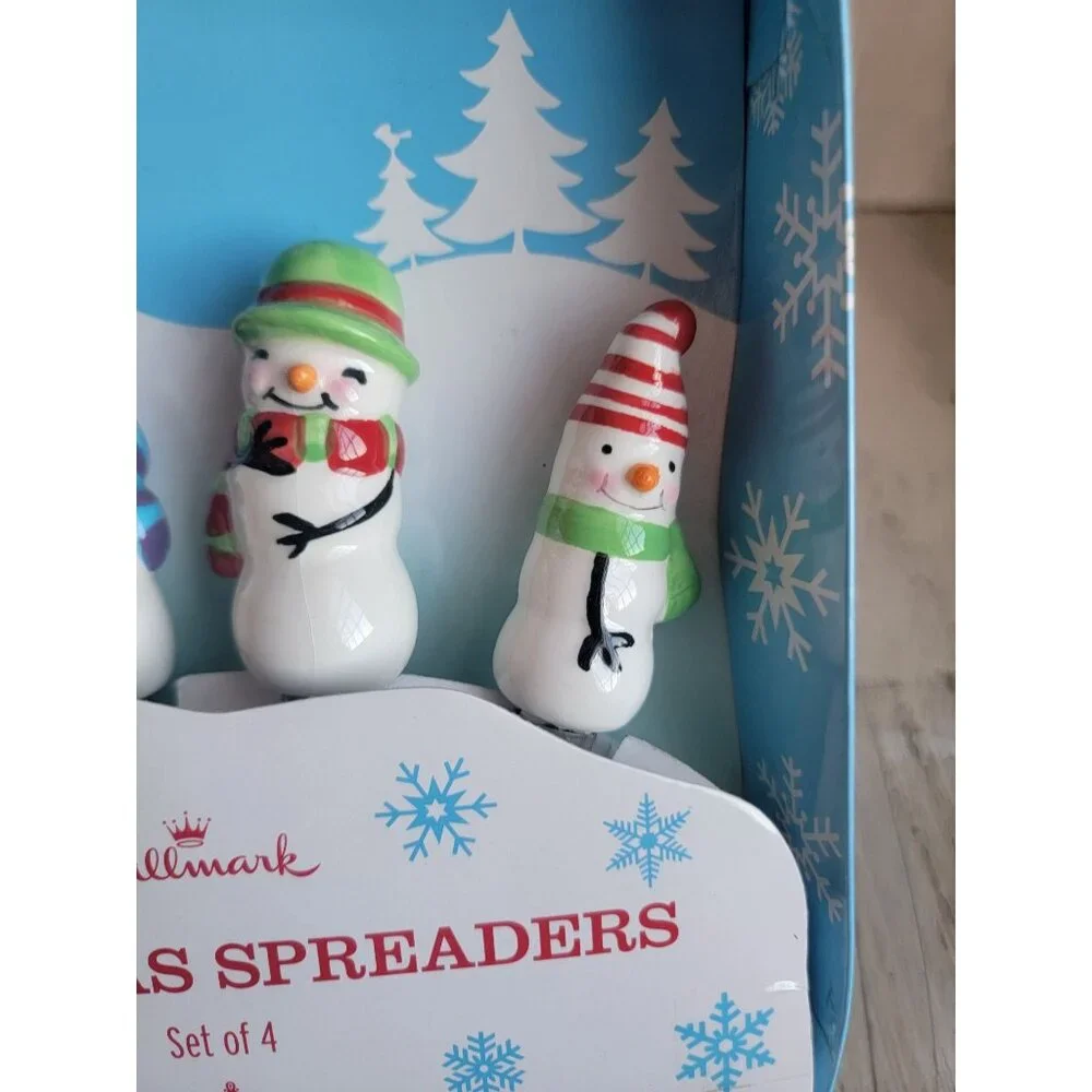 Hallmark Christmas spreadables snowman‎ Xmas home decor kitchen